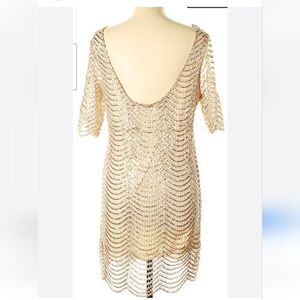 Gold Sequin Dress